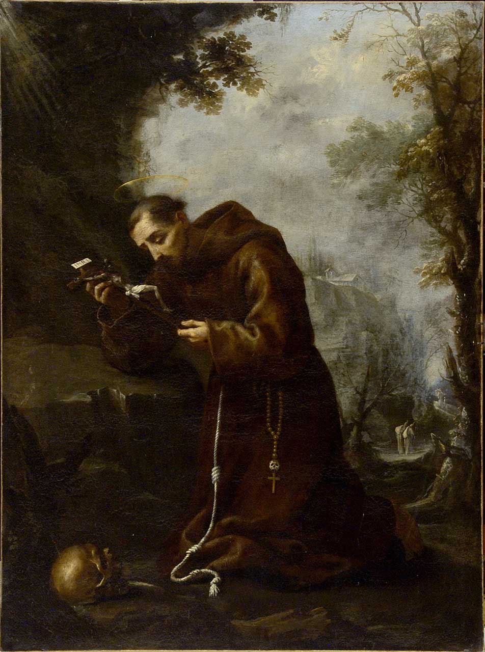 San Francesco d'Assisi in preghiera (dipinto) - ambito fiorentino (prima metà sec. XVII)