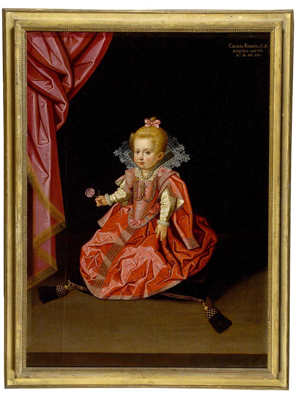 ritratto di Cecilia Renata d'Austria (dipinto) di De Pomis Giovan Pietro (primo quarto sec. XVII)