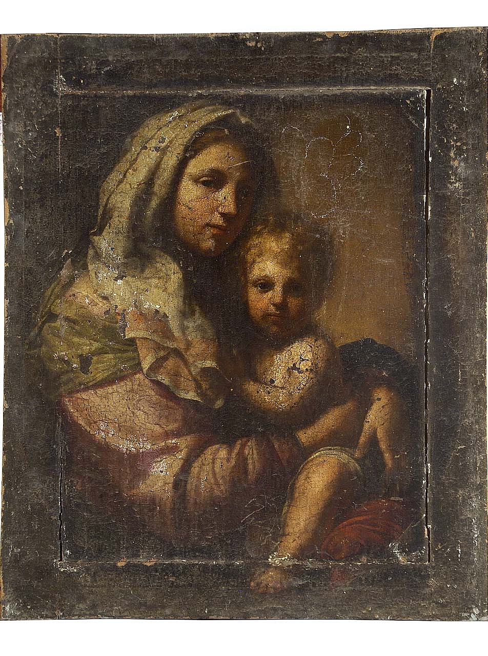 Madonna con Bambino (dipinto) di Dandini Cesare (cerchia) (secondo quarto sec. XVII)