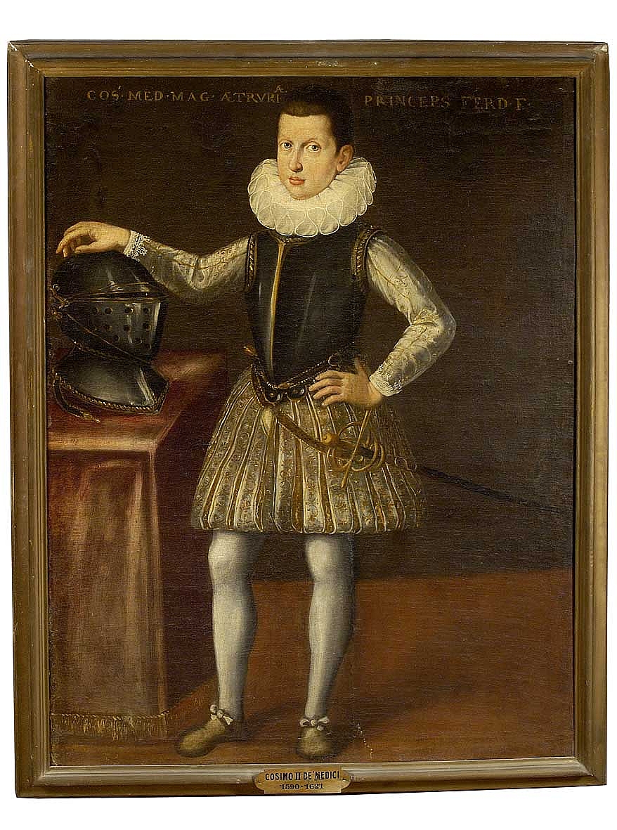 ritratto di Cosimo II de' Medici giovinetto (dipinto) - ambito fiorentino (sec. XVI)
