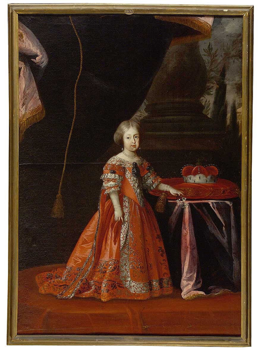 ritratto di Maria Elisabetta d'Austria (dipinto) di Block Benjamin von (attribuito) (sec. XVII)