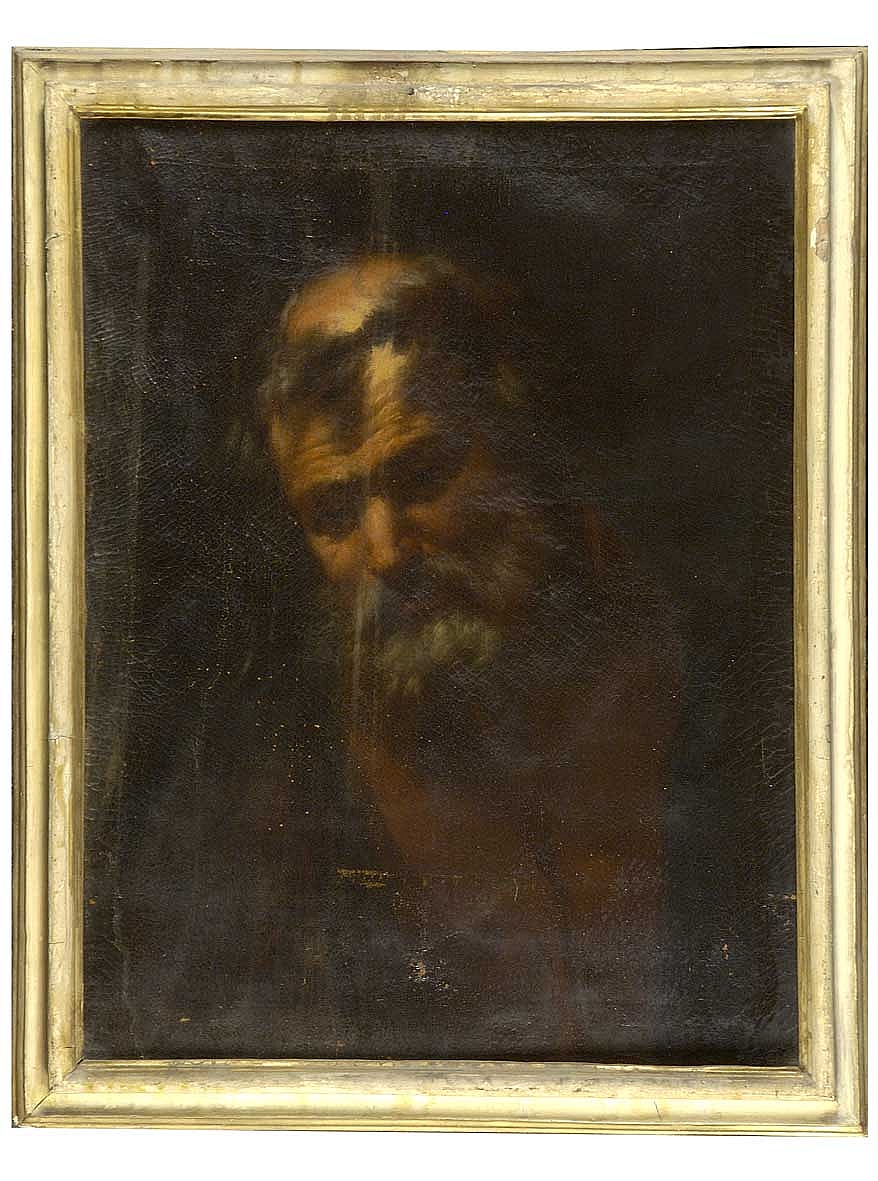 vecchio santo o filosofo (dipinto) - ambito fiorentino (sec. XVII)
