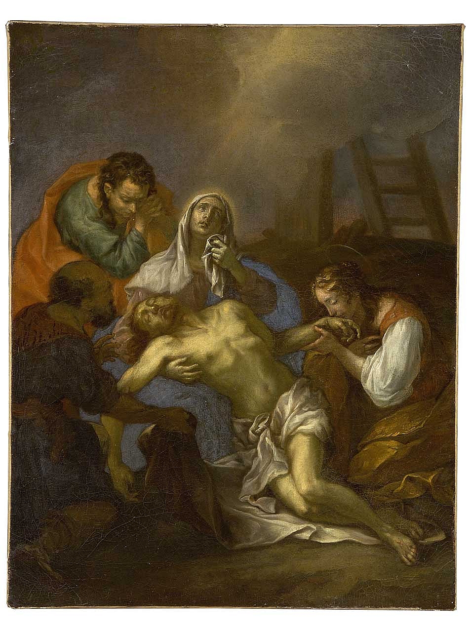 compianto sul Cristo morto (dipinto) - ambito fiorentino (sec. XVII)