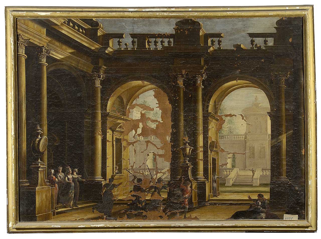 architetture (dipinto) di Codazzi Viviano (maniera) (sec. XVII)