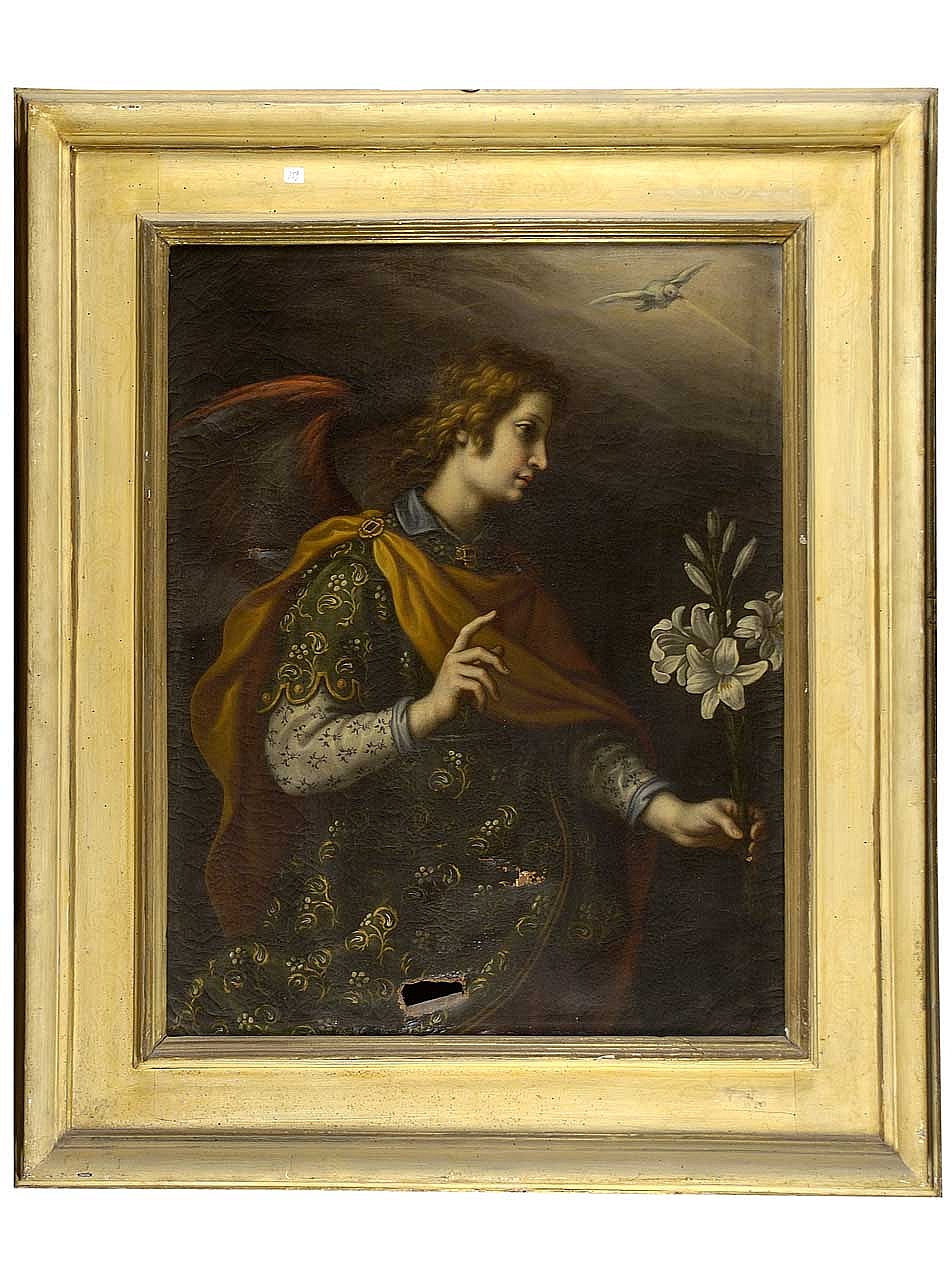 San Gabriele Arcangelo annunciante (dipinto) di Curradi Francesco (sec. XVII)