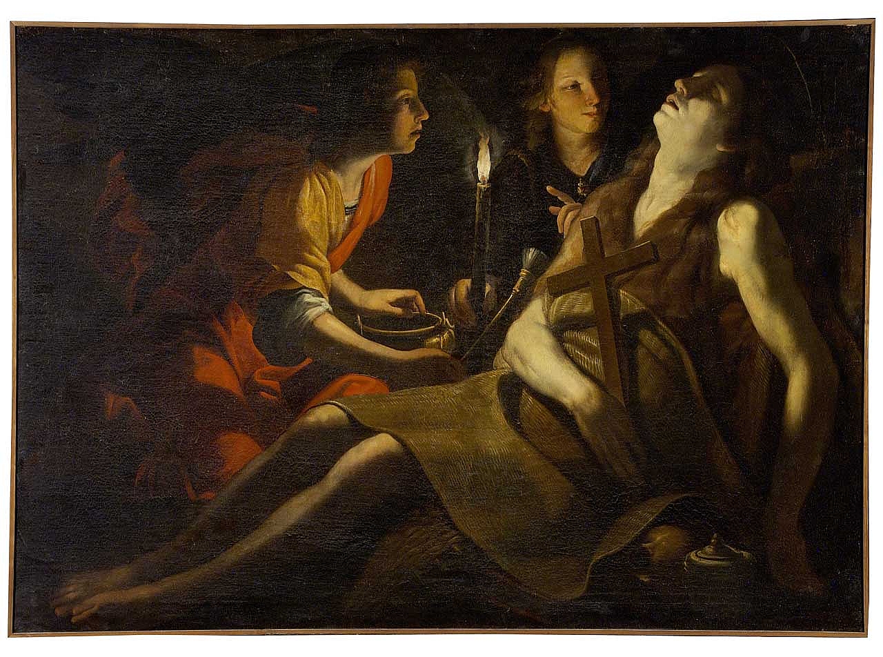 morte di Santa Maria Maddalena (dipinto) di Rustici Francesco (sec. XVII)