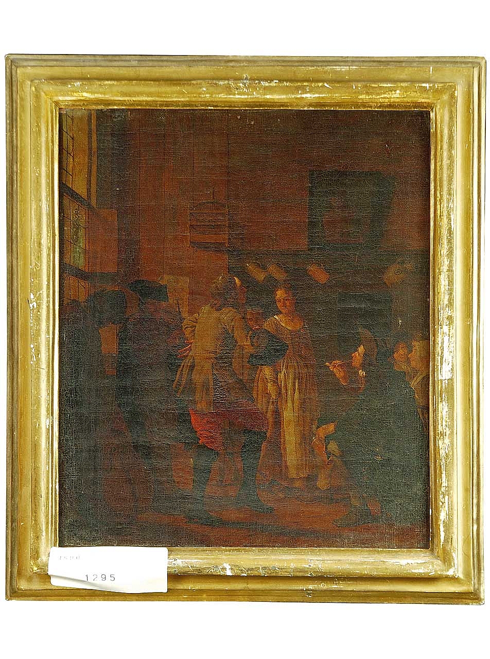 interno di osteria con figure (dipinto) di Horemans Jan Joseph il Vecchio (prima metà sec. XVIII)