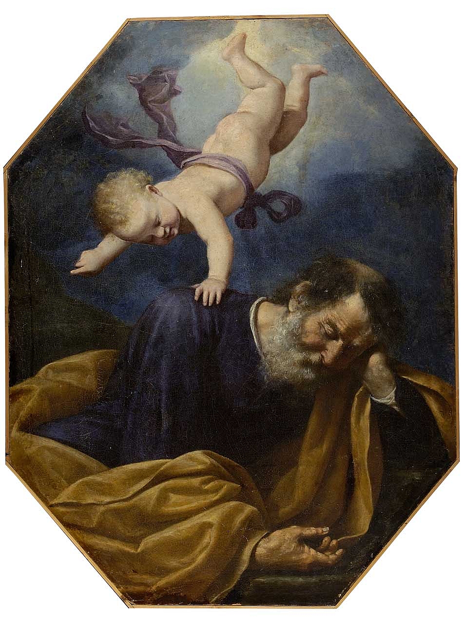 sogno di San Giuseppe (dipinto) - ambito emiliano (sec. XVII)
