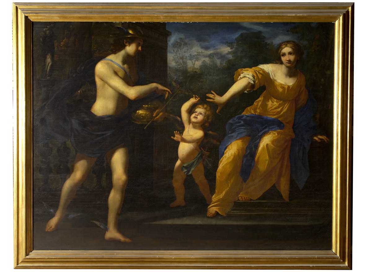 Mercurio, Erse e Amore (dipinto) di Dandini Vincenzo (sec. XVII)