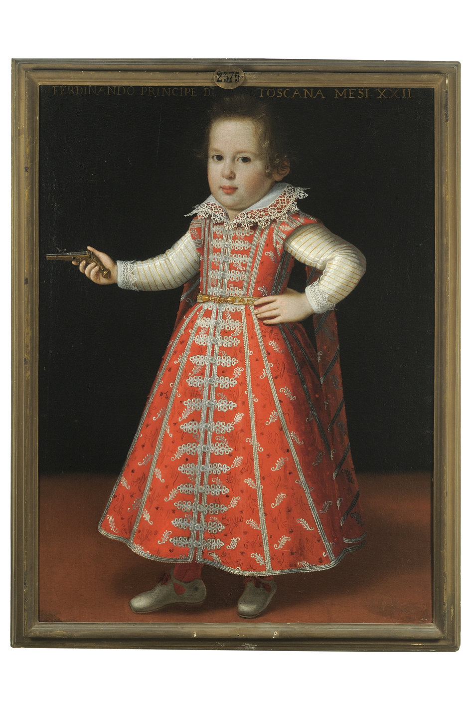 ritratto di Ferdinando de' Medici bambino (dipinto) di Titi Tiberio (attribuito) (primo quarto sec. XVII)