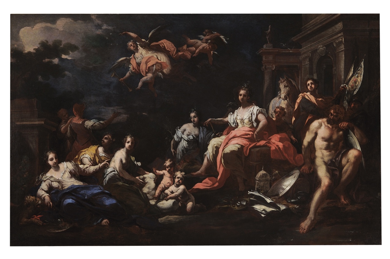 allegoria dell'Europa (dipinto) di Sagrestani Giovanni Camillo (attribuito) (primo quarto sec. XVIII)