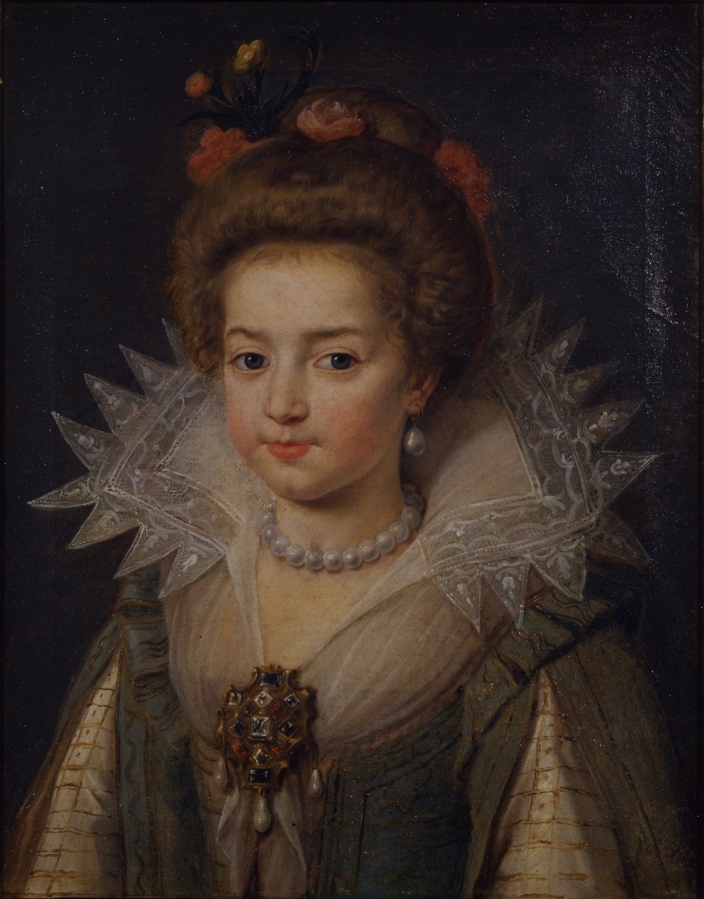 ritratto di Cristina di Francia duchessa di Savoia (dipinto) di Pourbus Frans il Giovane (sec. XVII)