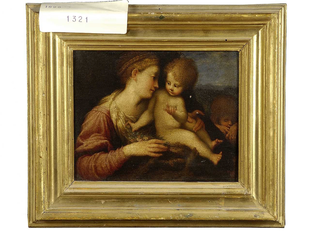 Madonna con Bambino (dipinto) di Ferrari Gaudenzio (attribuito) (sec. XVI) 