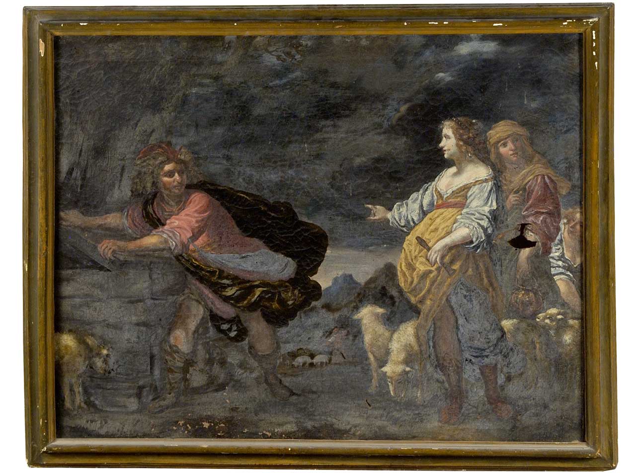 Giacobbe e Rachele al pozzo (dipinto) - ambito fiorentino (sec. XVII)