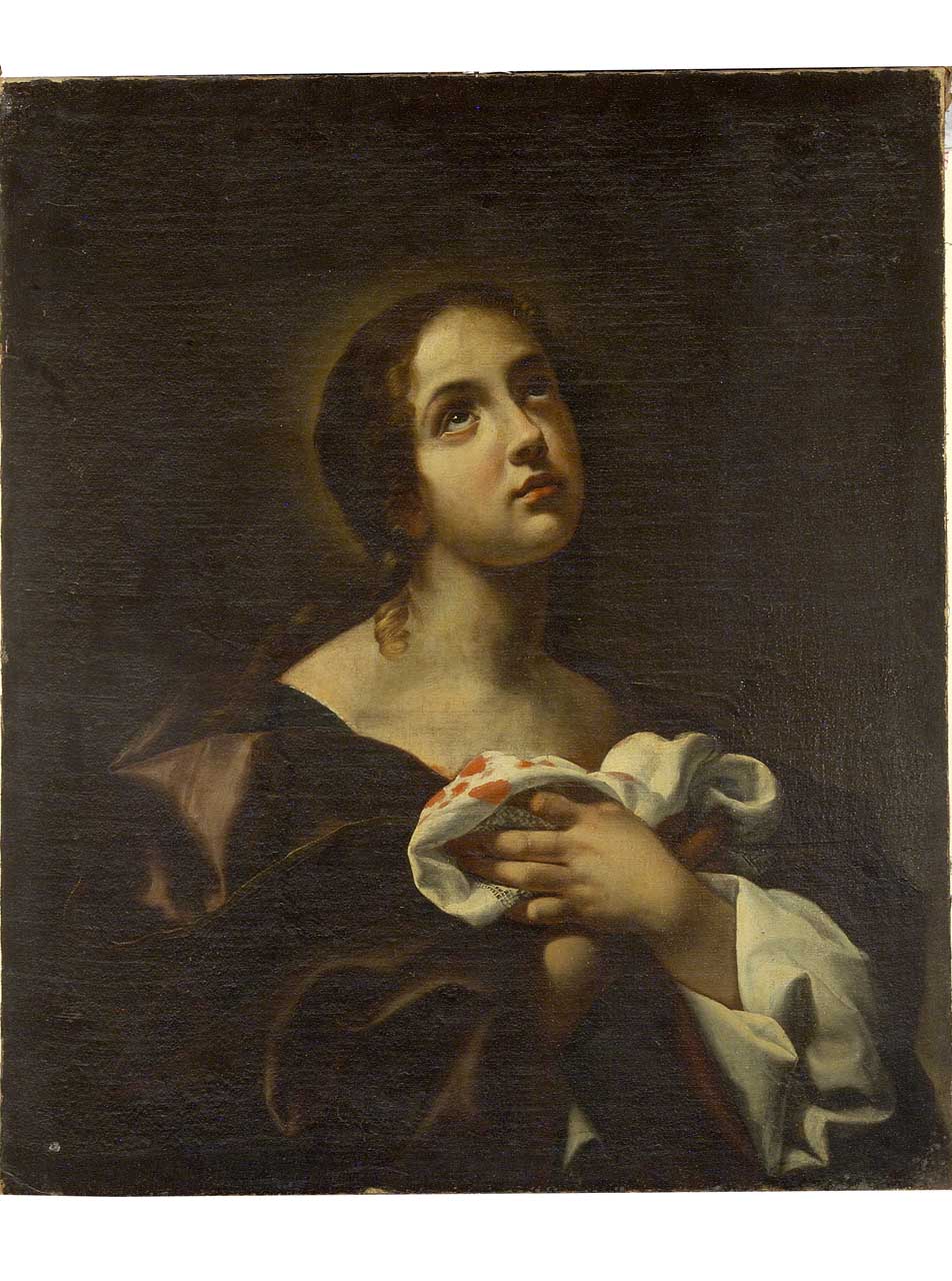 Sant'Agata (dipinto) di Dolci Carlo (bottega) (seconda metà sec. XVII)
