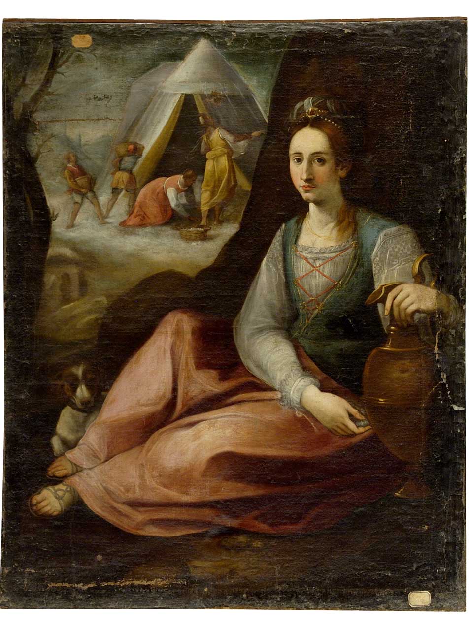 caduta della manna (dipinto) - ambito toscano (seconda metà sec. XVI)