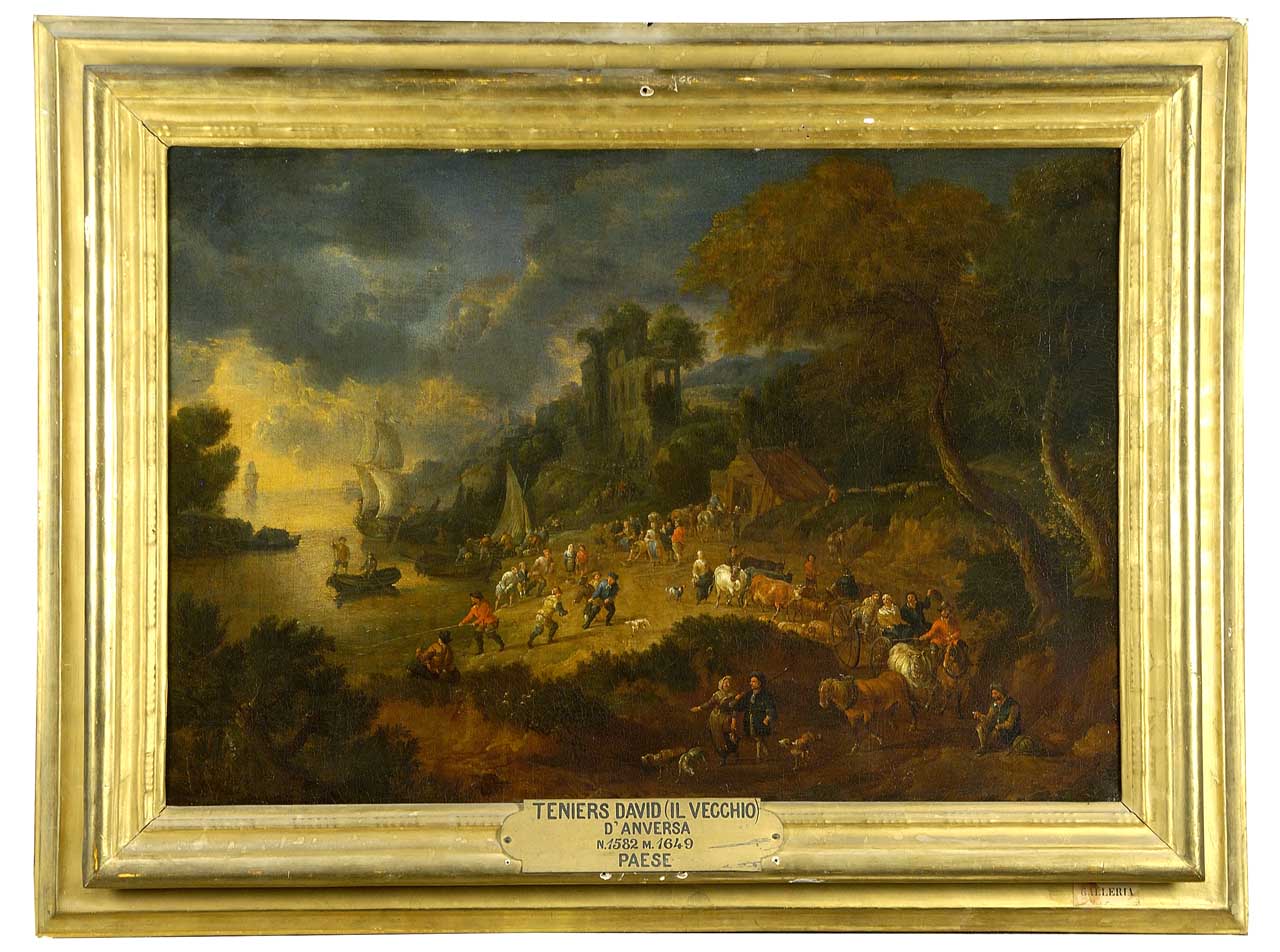 paesaggio (dipinto) - ambito fiammingo (sec. XVII)