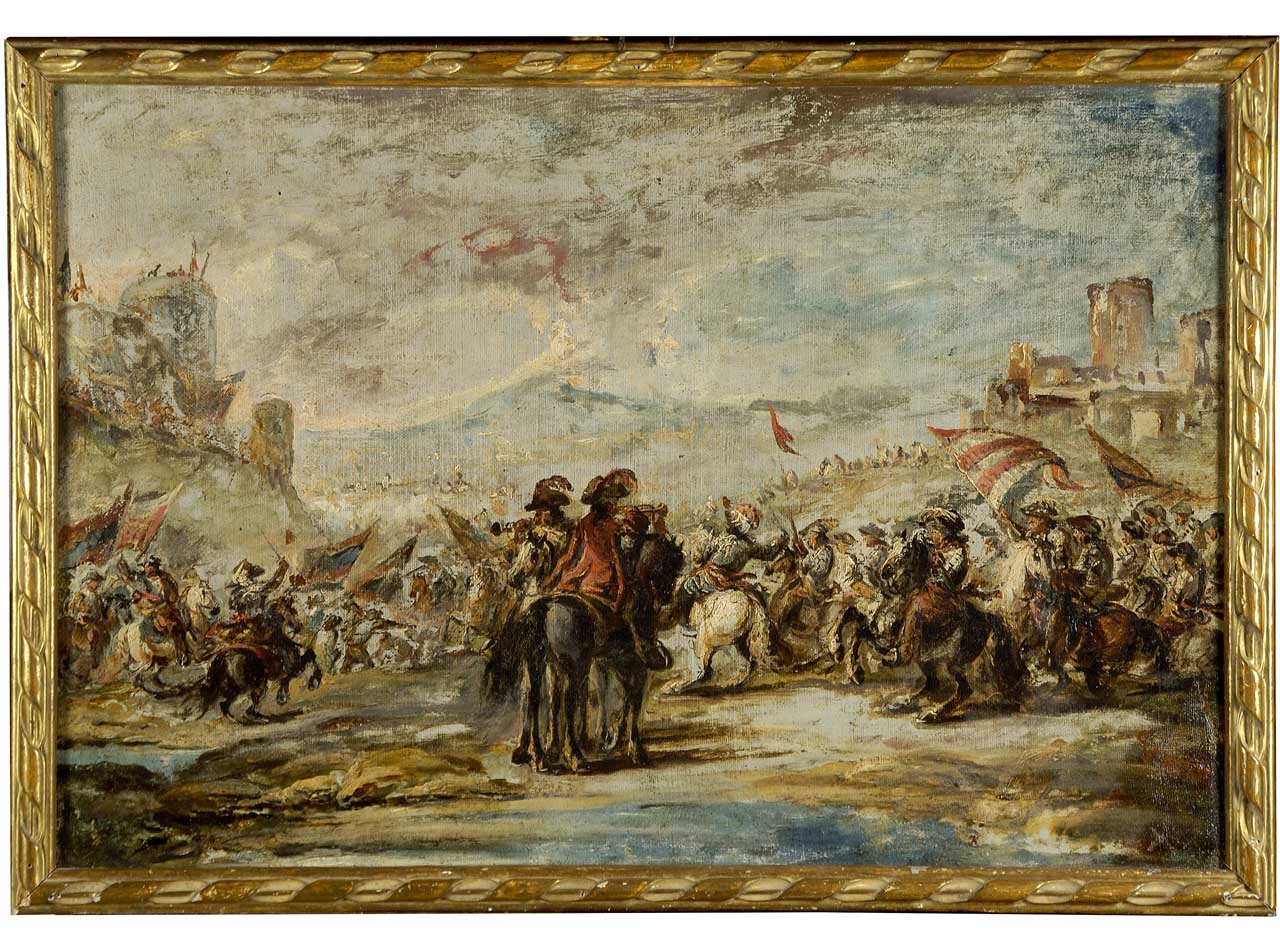 battaglia (dipinto) di Simonini Francesco (attribuito) (prima metà sec. XVIII)
