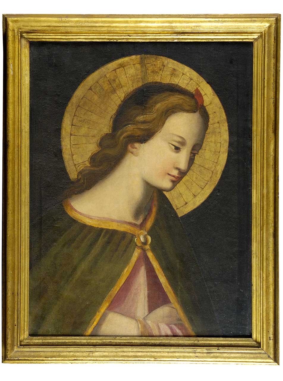 angelo annunciante (dipinto) - ambito fiorentino (sec. XVII)