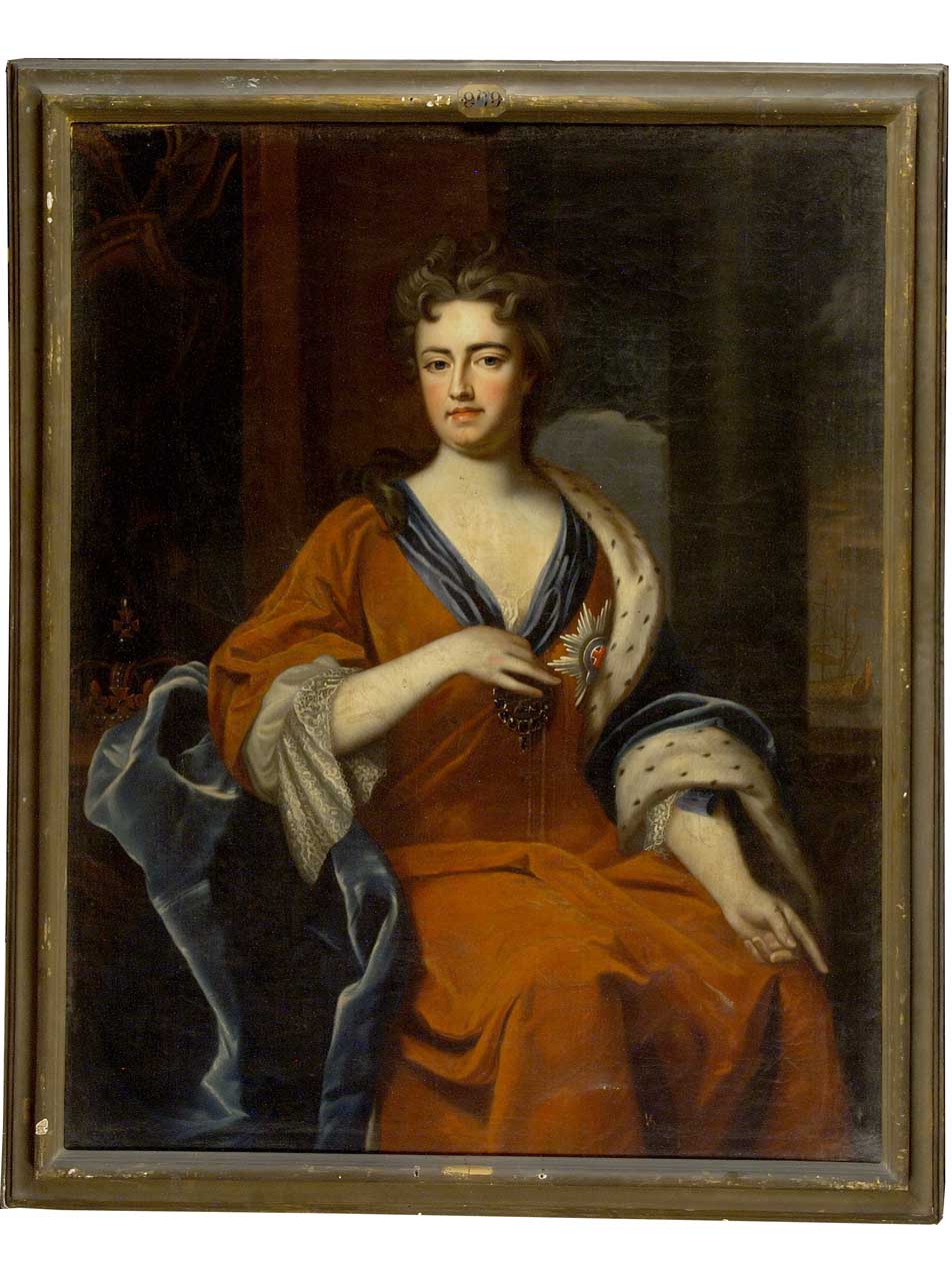 ritratto della regina Anna d'Inghilterra (dipinto) di Kneller Godfrey (sec. XVIII)