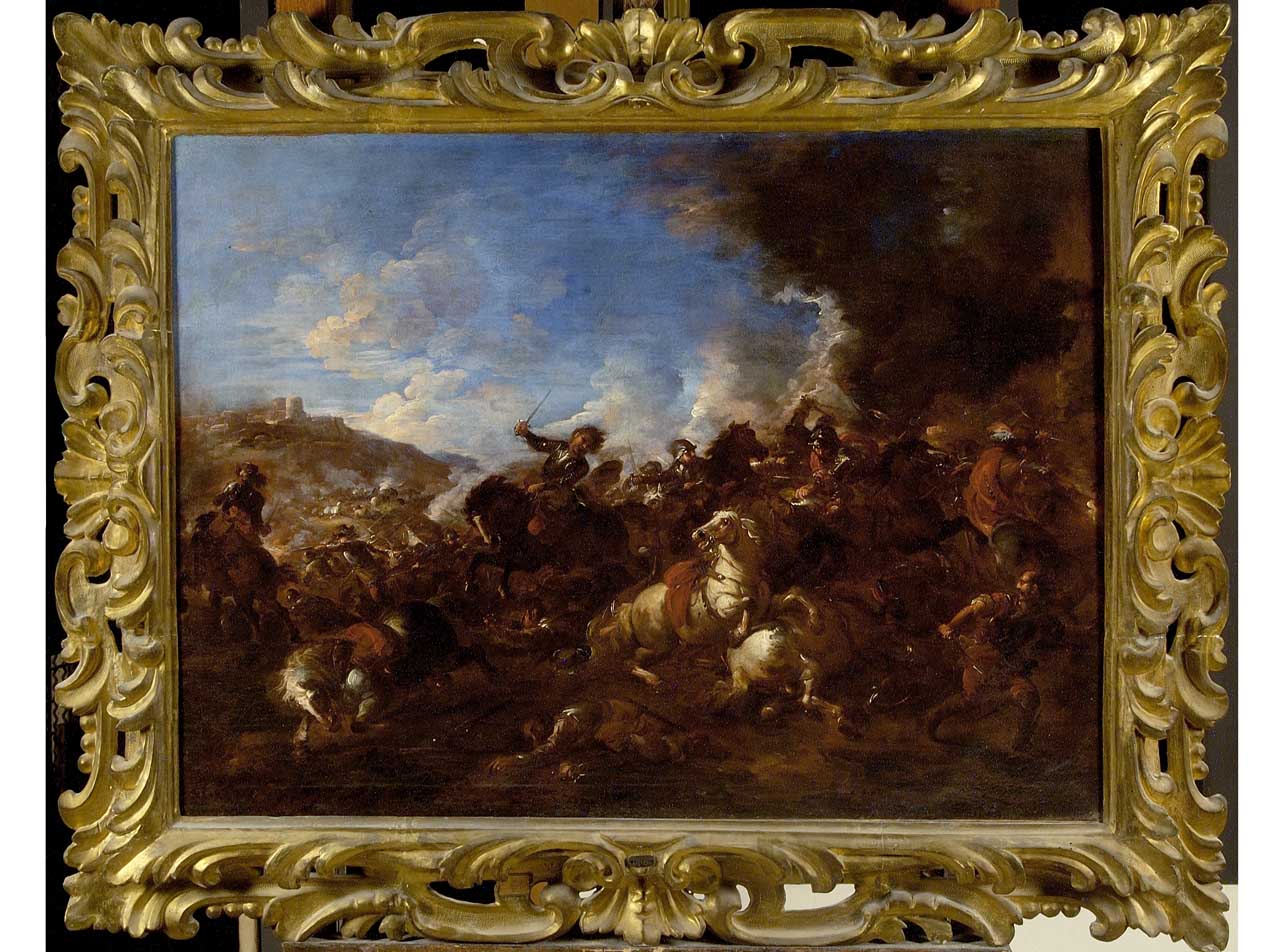 scena di battaglia (dipinto) di Monti Francesco detto il Brescianino delle battaglie (fine sec. XVII)