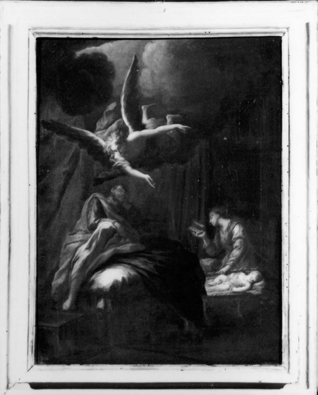 sogno di San Giuseppe (dipinto) di Cinqui Giovanni (bottega) (primo quarto sec. XVIII)