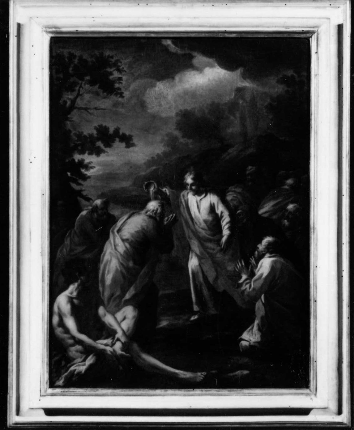 Gesù battezza in Giudea (dipinto) di Cinqui Giovanni (bottega) (primo quarto sec. XVIII)