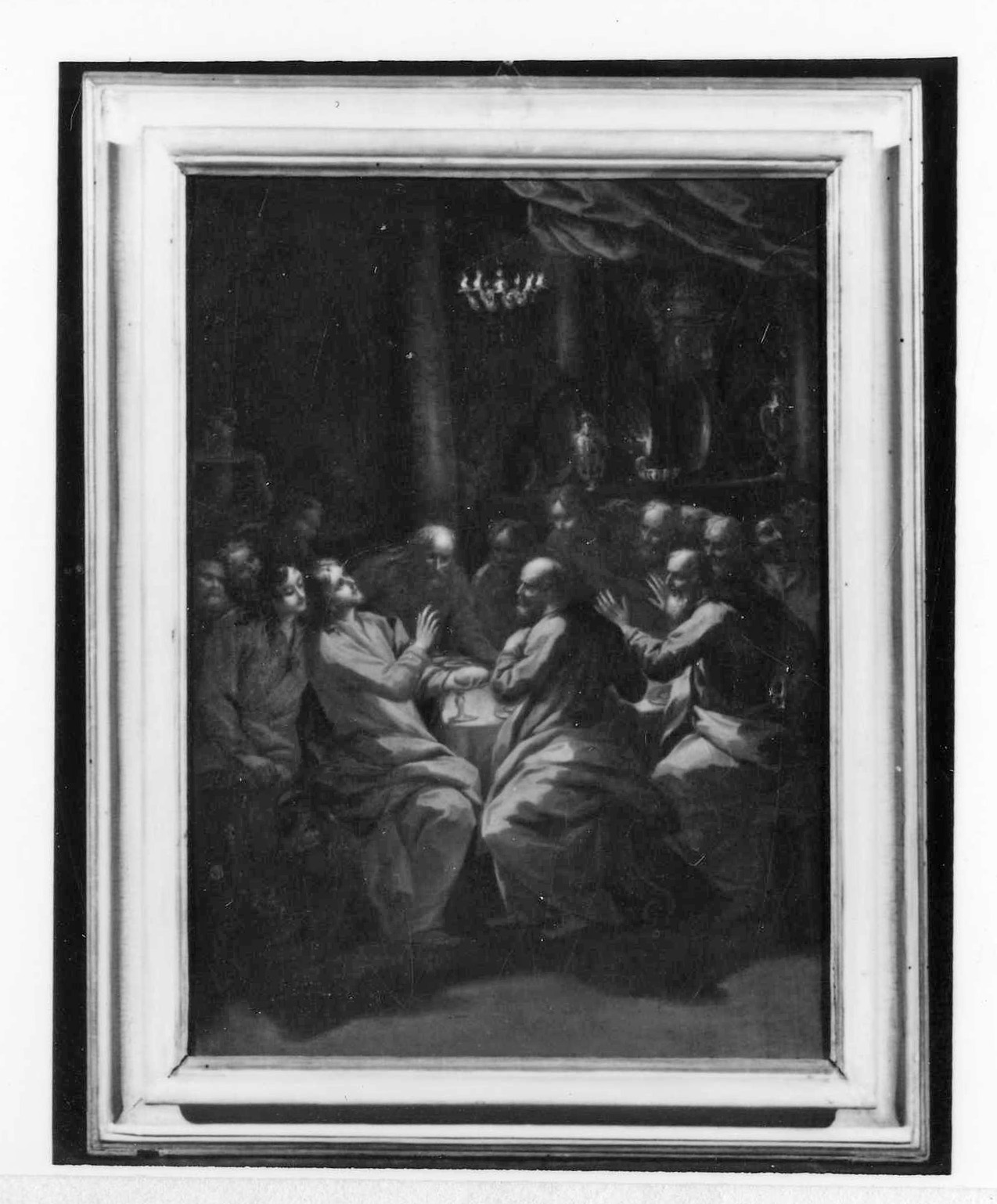 istituzione dell'eucarestia (dipinto) di Cinqui Giovanni (bottega) (primo quarto sec. XVIII)