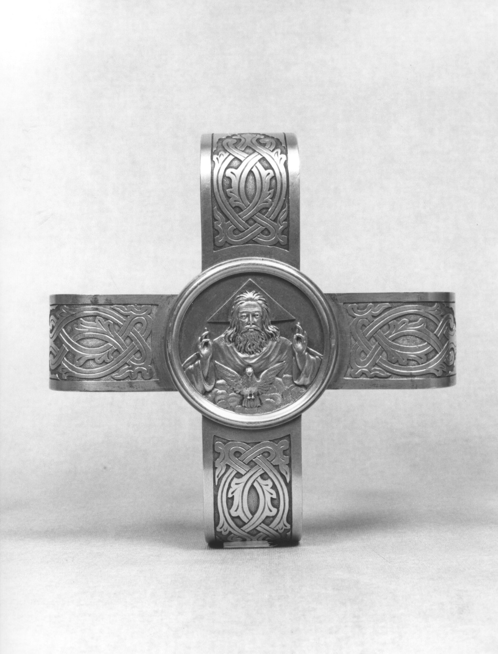 Dio Padre e colomba dello Spirito Santo (coperchio) - bottega russa (sec. XIX)