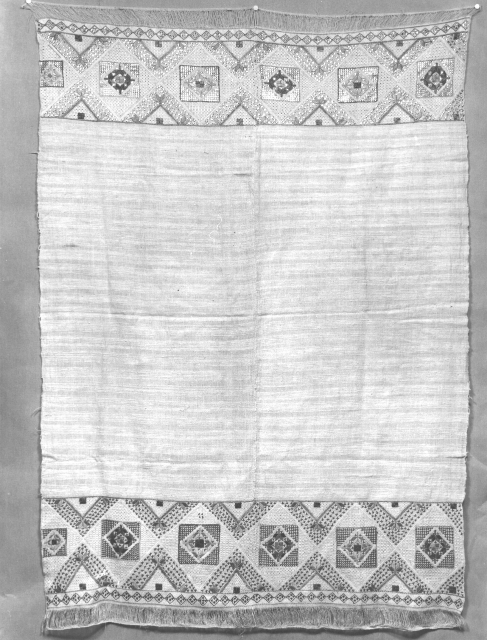 motivi decorativi geometrici (tovaglia) - manifattura russa (fine sec. XIX)