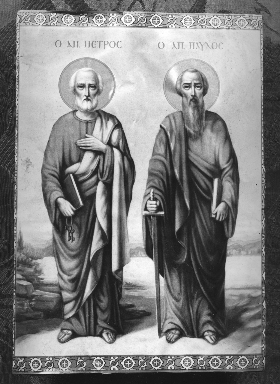 Santi Pietro e Paolo (stampa) - ambito russo (sec. XX)