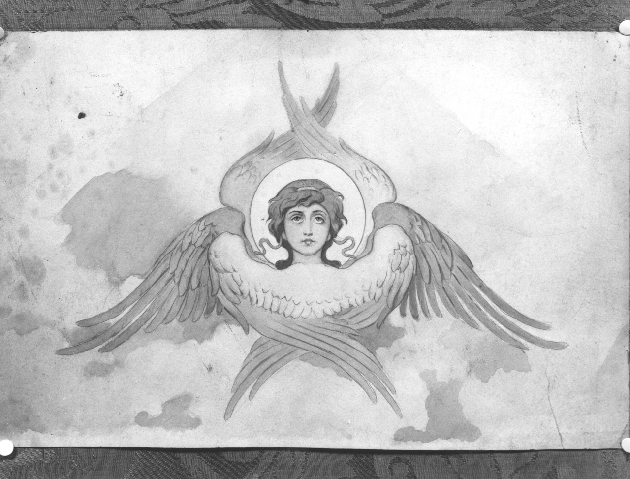 cherubino (disegno) - ambito russo (sec. XIX)