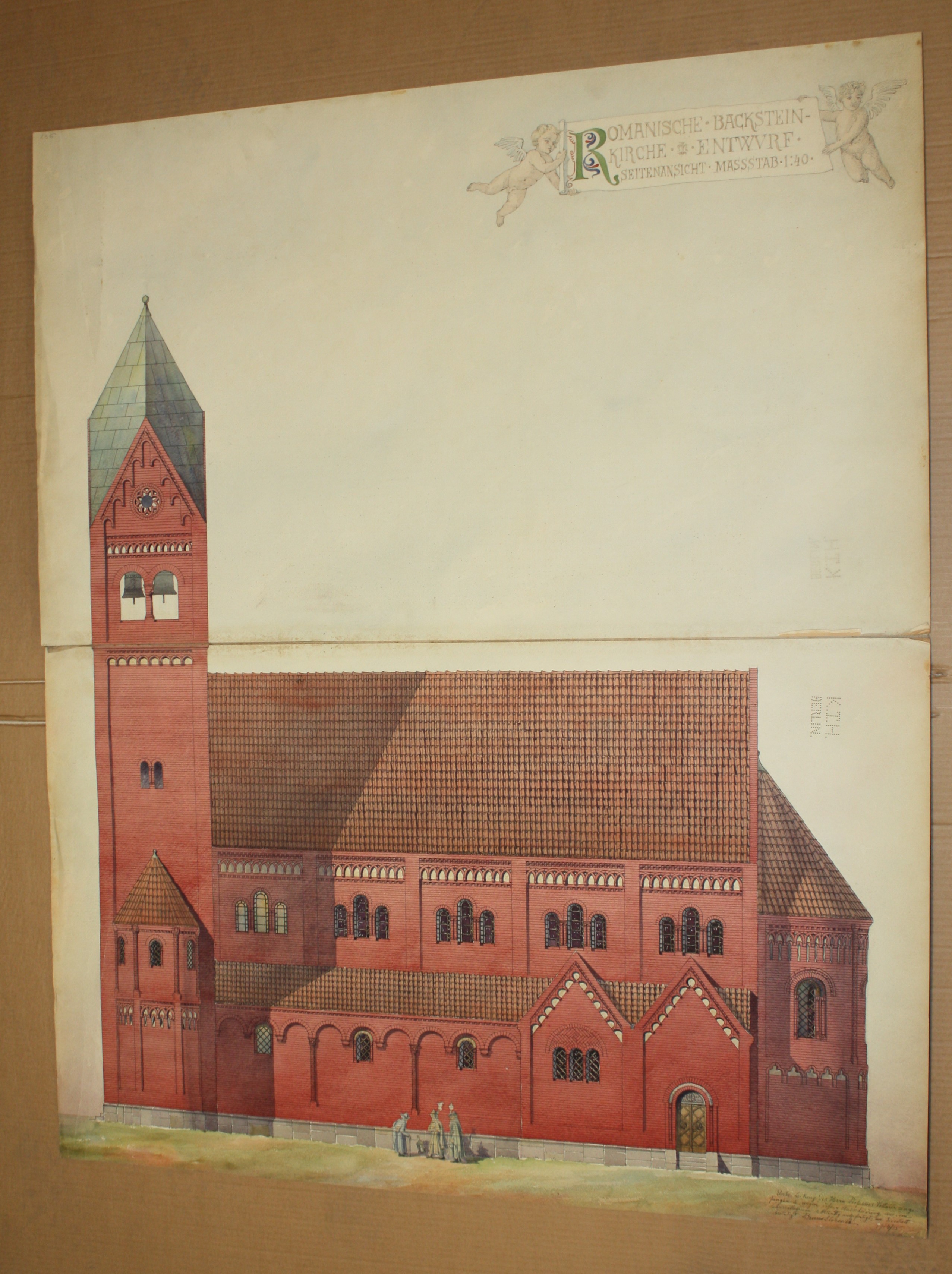 disegno architettonico di Bruno Slocovich (primo quarto XX)