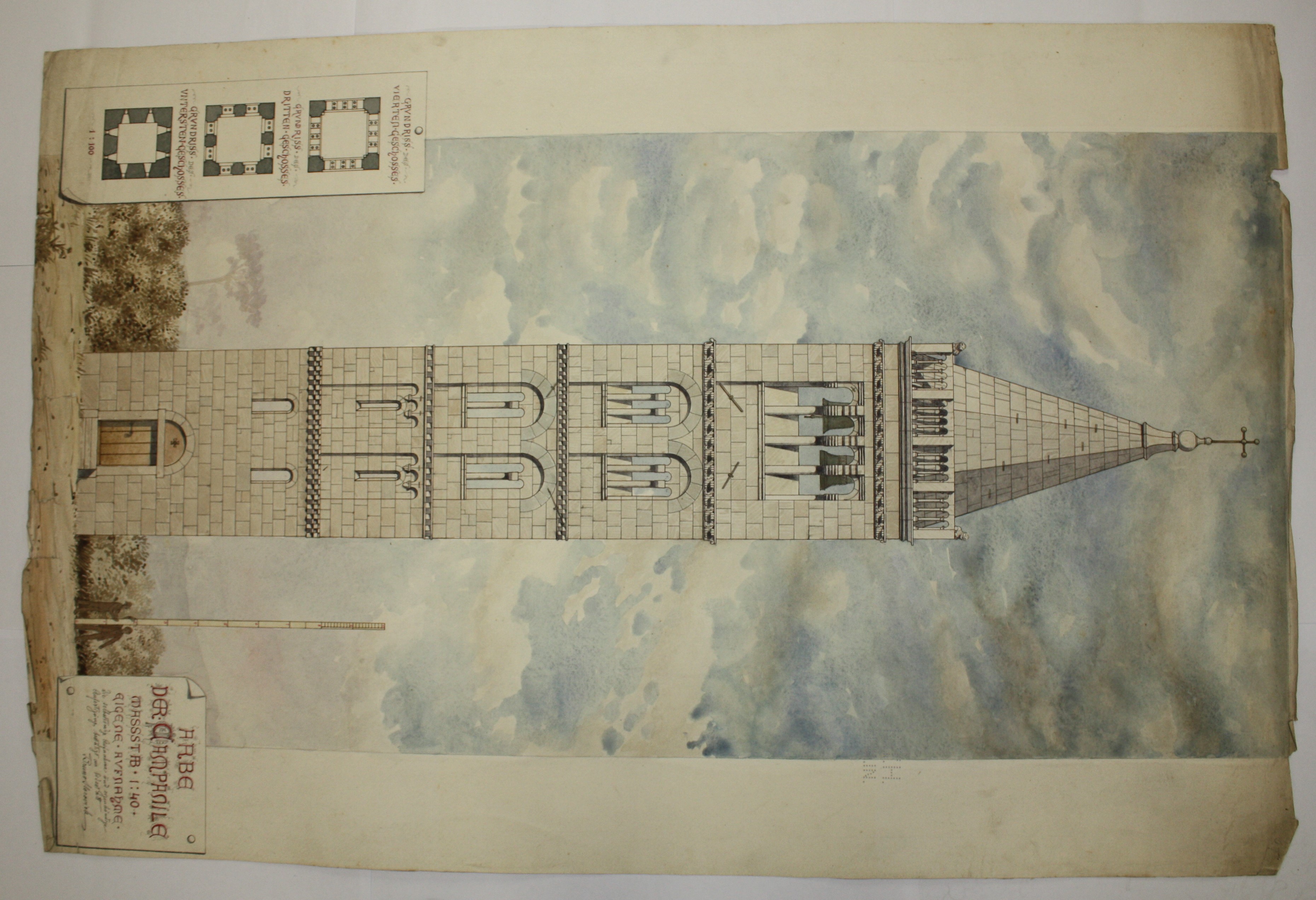 disegno architettonico di Bruno Slocovich (primo quarto XX)