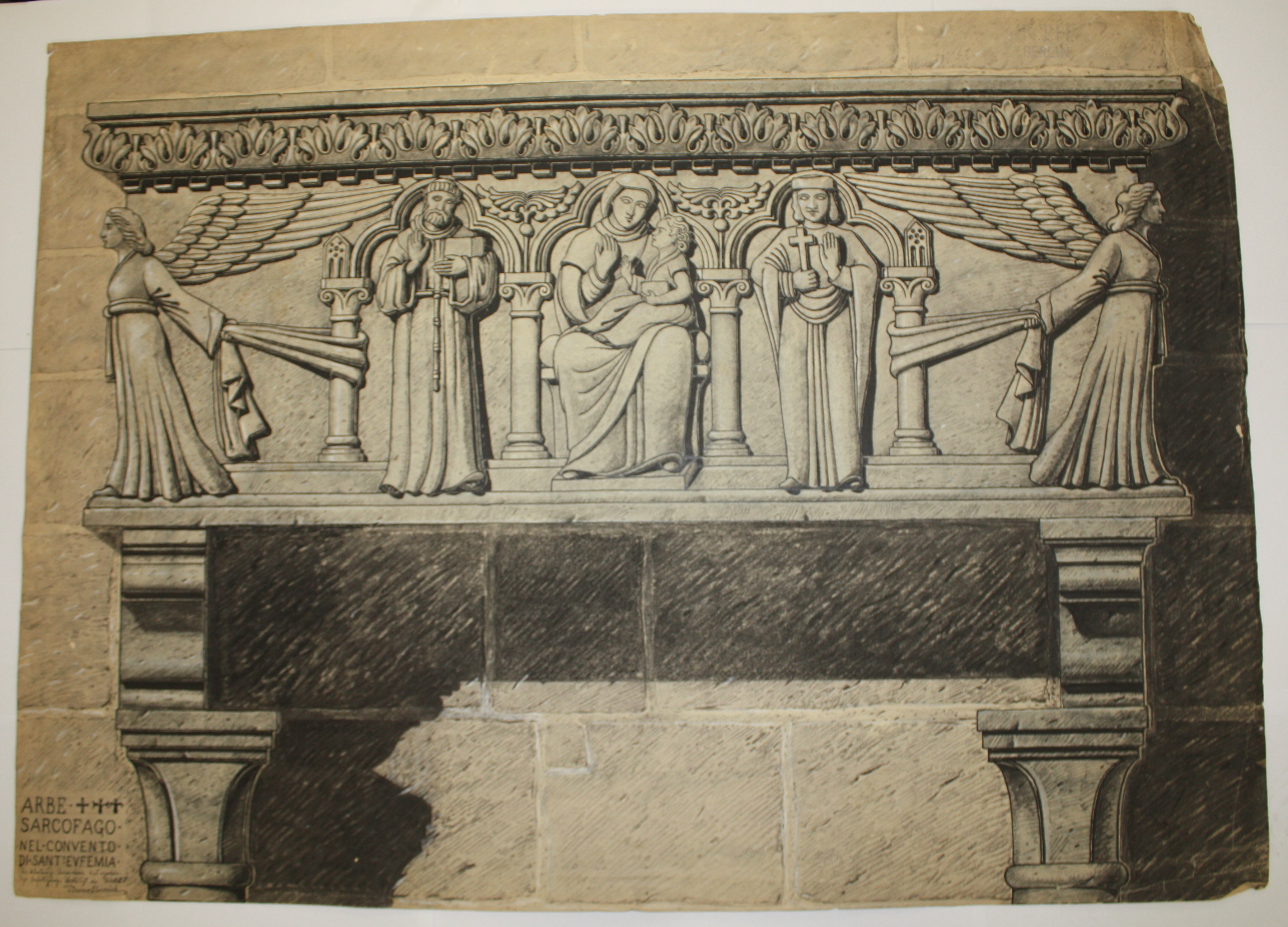 disegno architettonico di Bruno Slocovich (primo quarto XX)