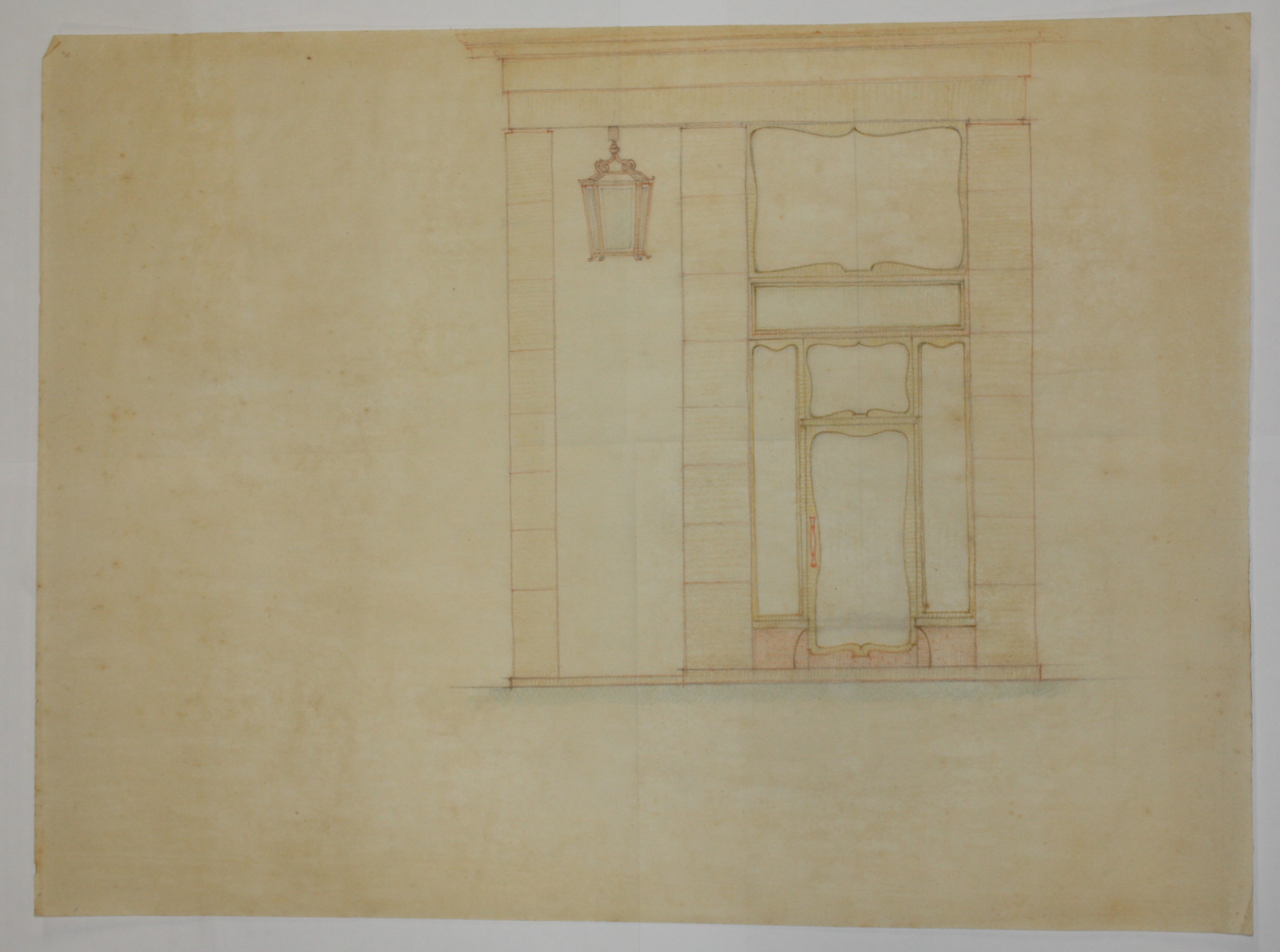 disegno architettonico di Bruno Slocovich (prima metà XX)