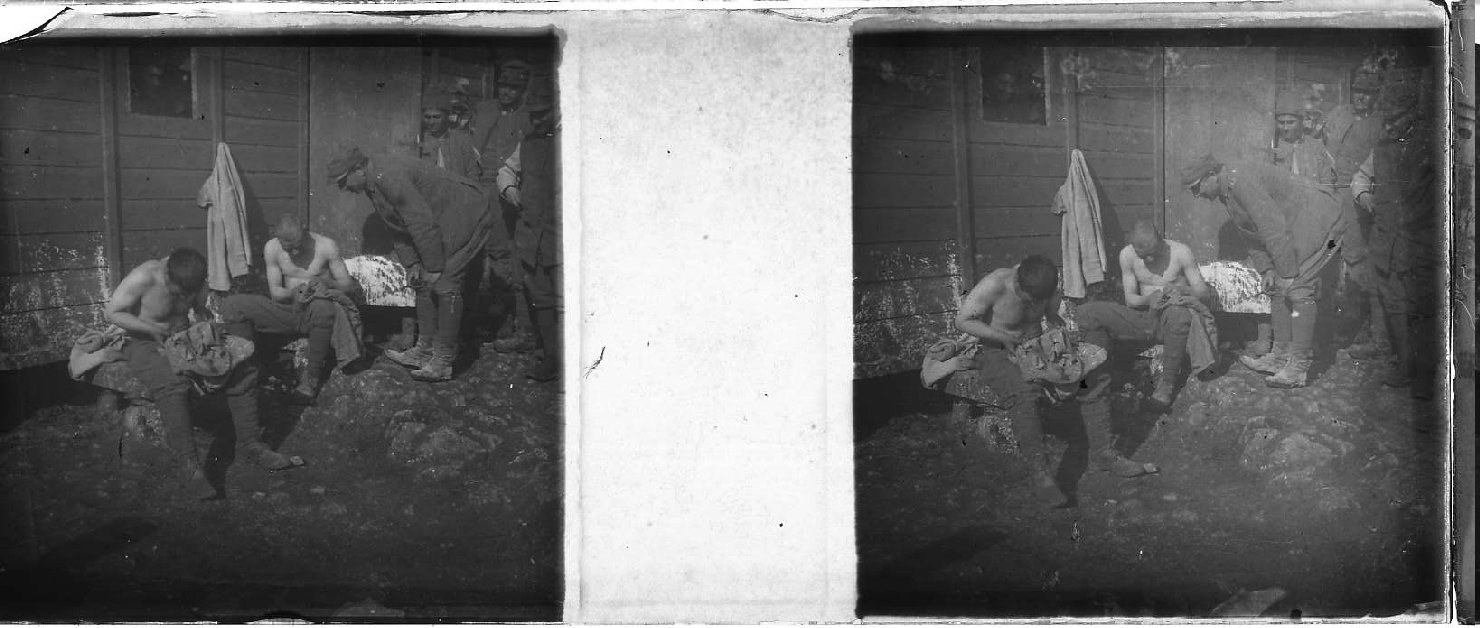 Soldati (positivo stereoscopico) di Anonimo (XX)