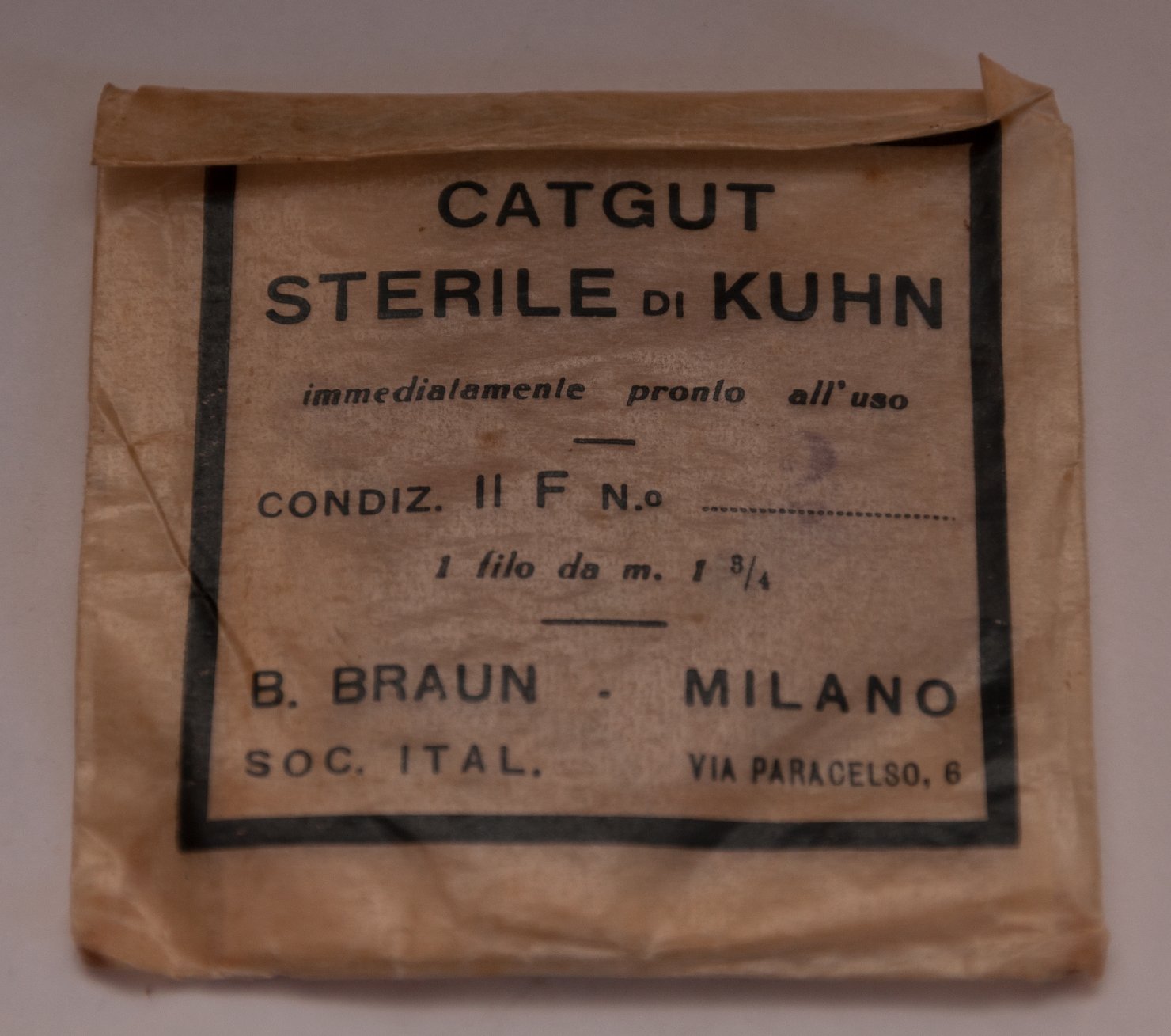 Catgun sterile di Kuhn (filo da sutura) (sec. XX)