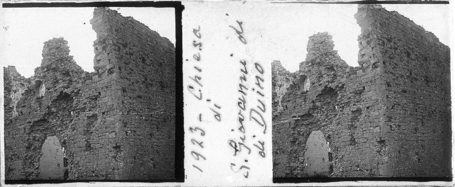 Chiesa di San Giovanni di Duino (positivo stereoscopico) di Anonimo (XX)