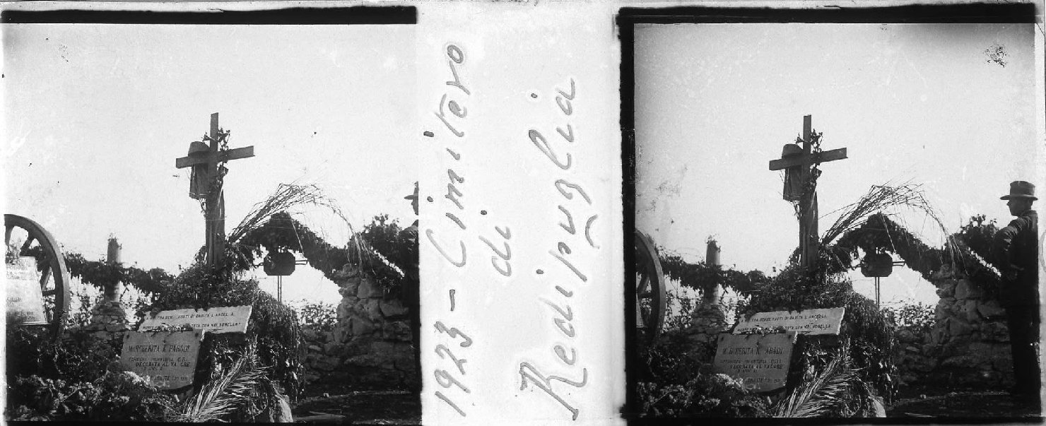 Veduta del cimitero di Redipuglia (positivo stereoscopico) di Anonimo (XX)
