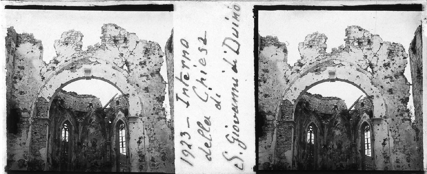 Interno della Chiesa di S. Giovanni di Duino (positivo stereoscopico) di Anonimo (XX)