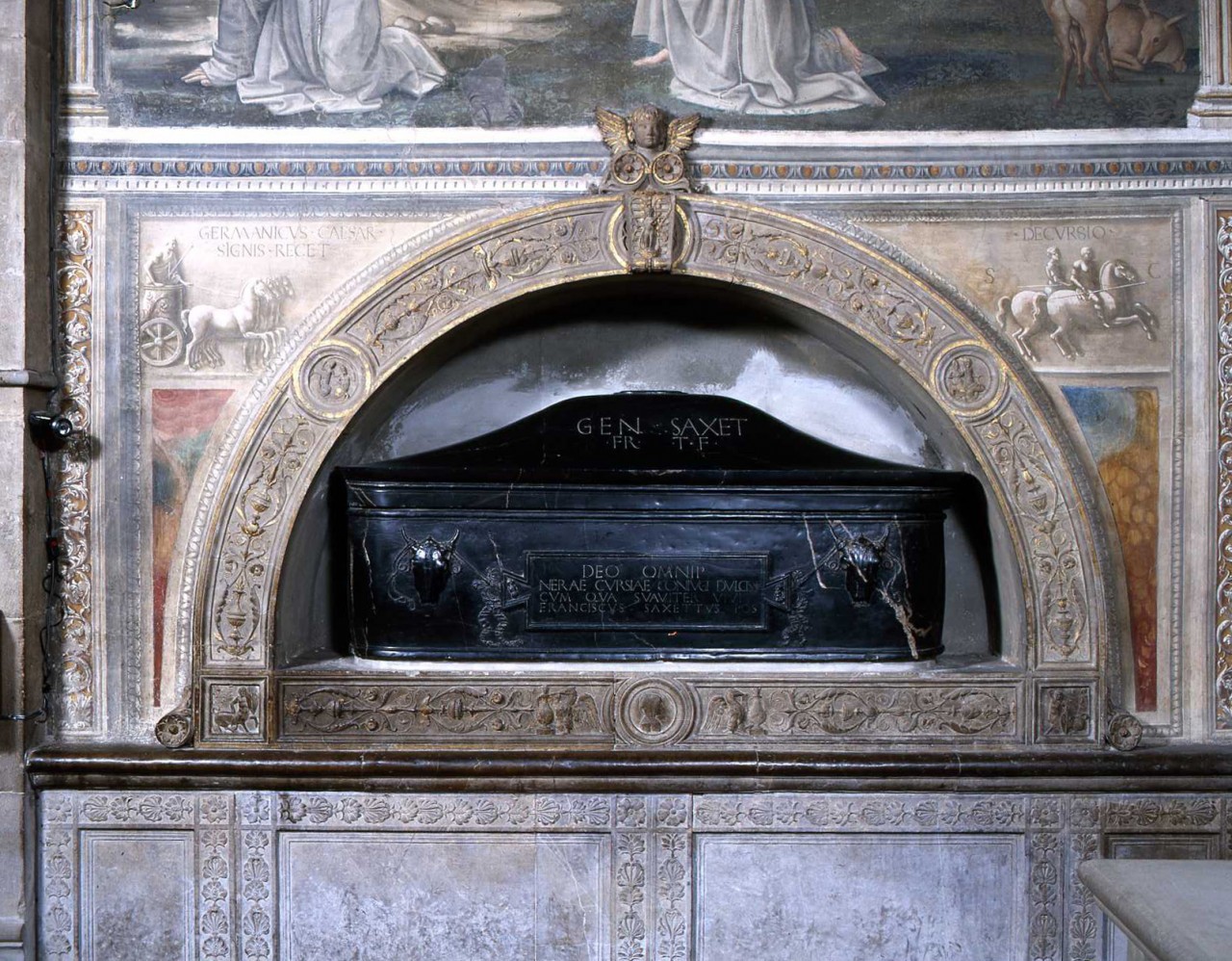 monumento funebre - ad arco di Giuliano da Sangallo (e aiuti), Bigordi Domenico detto Domenico Ghirlandaio (ultimo quarto sec. XV)