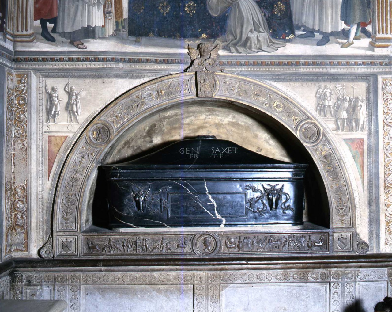 monumento funebre - ad arco di Giuliano da Sangallo (e aiuti), Bigordi Domenico detto Domenico Ghirlandaio (ultimo quarto sec. XV)
