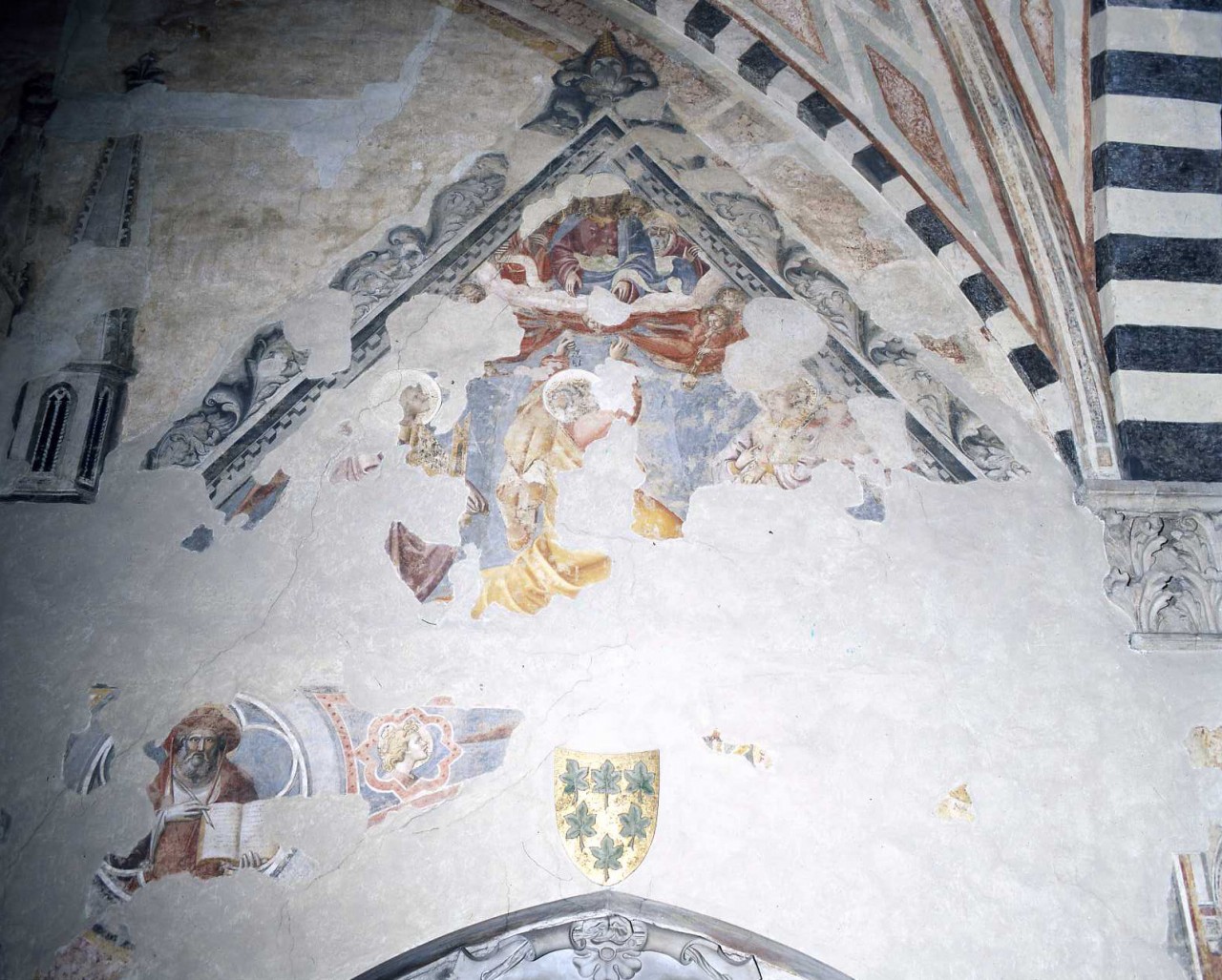 San Pietro in gloria (dipinto murale, ciclo) di Giovanni dal Ponte, Smeraldo di Giovanni (secondo quarto sec. XV)