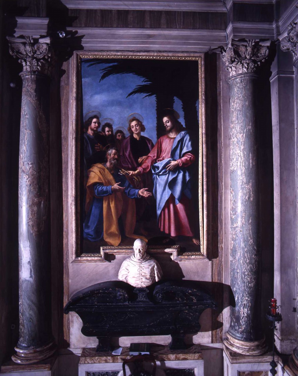 Cristo consegna le chiavi a San Pietro (dipinto) di Chimenti Jacopo detto Empoli (primo quarto sec. XVII)