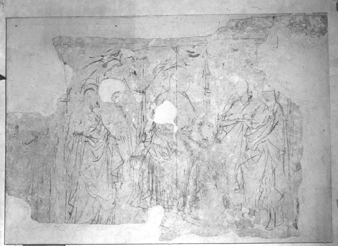 matrimonio mistico di Santa Caterina d'Alessandria (dipinto murale) di Spinelli Spinello detto Spinello Aretino (ultimo quarto sec. XIV)