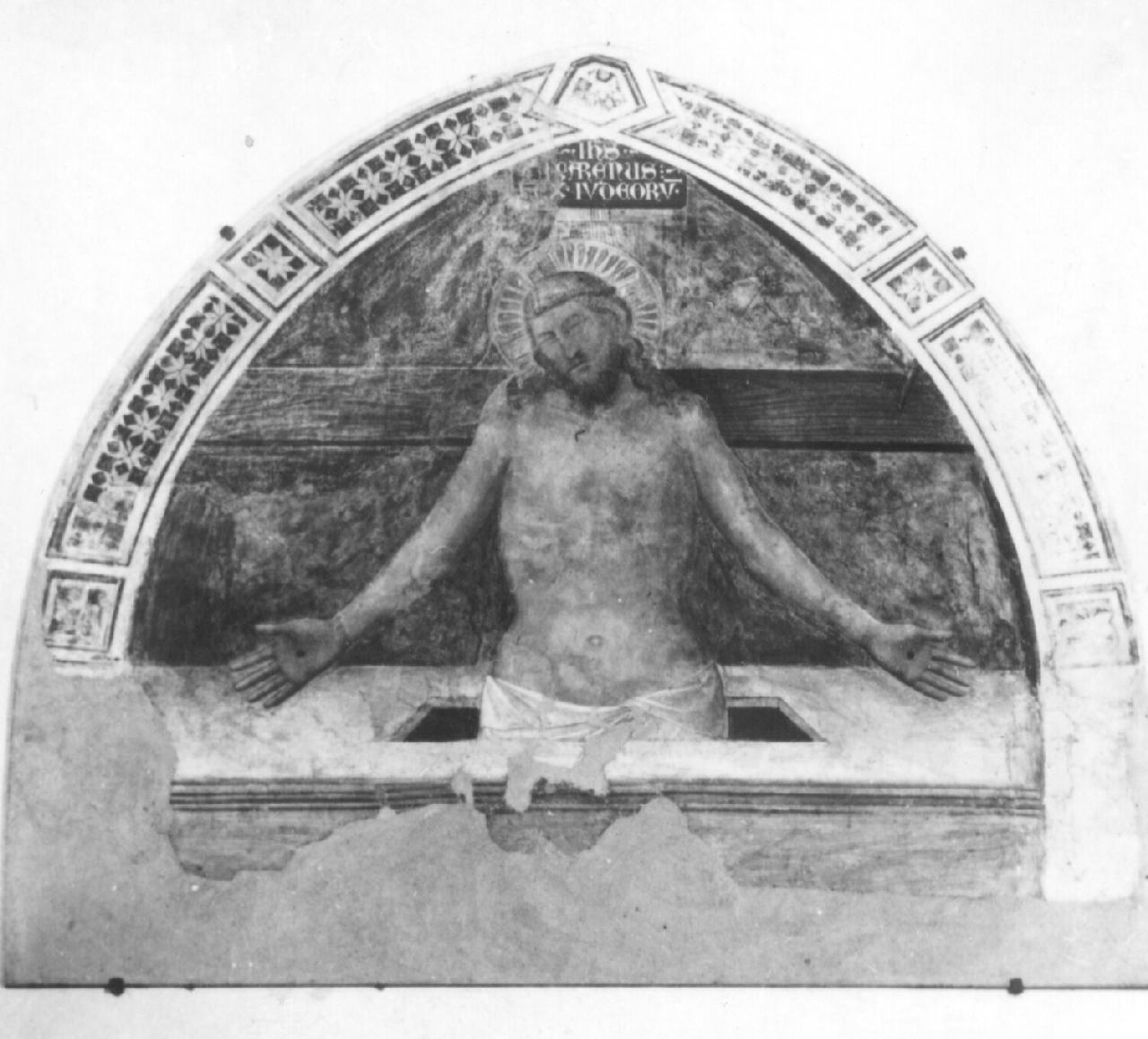 Cristo in pietà (dipinto murale) di Niccolò di Tommaso (attribuito) (terzo quarto sec. XIV)