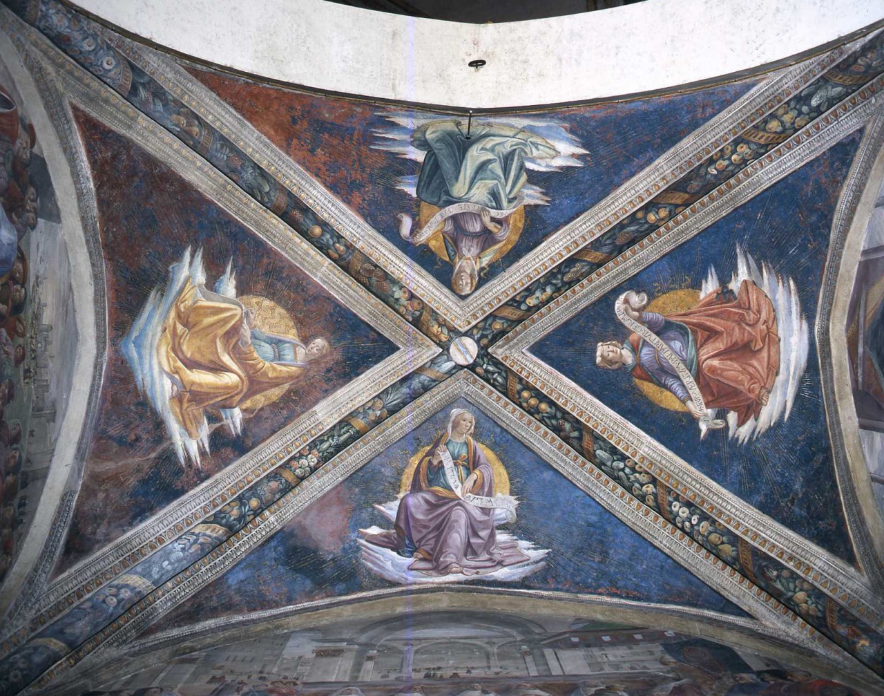 sibille (dipinto murale, ciclo) di Bigordi Domenico detto Domenico Ghirlandaio (ultimo quarto sec. XV)