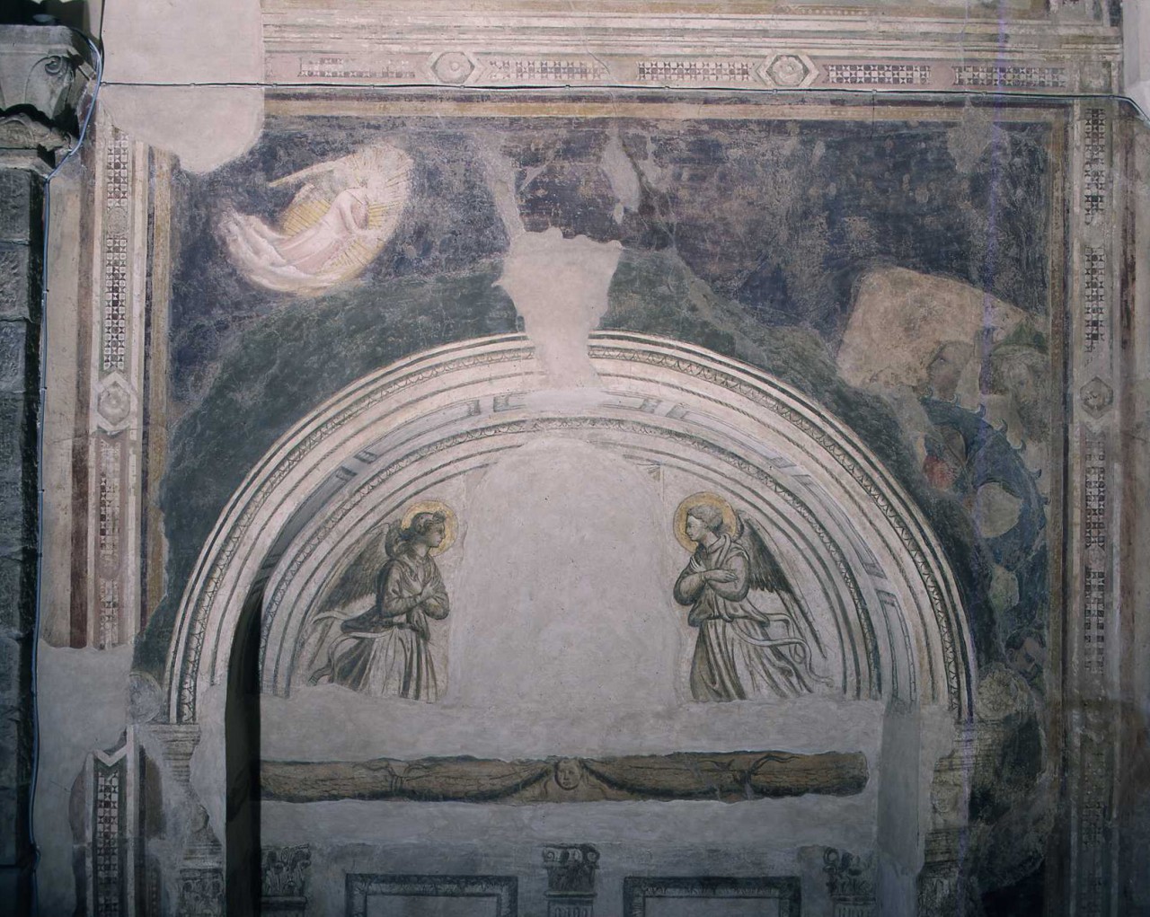 martirio di Santa Caterina d'Alessandria (dipinto murale, ciclo) di Andrea di Cione detto Andrea Orcagna (maniera) (metà sec. XIV)