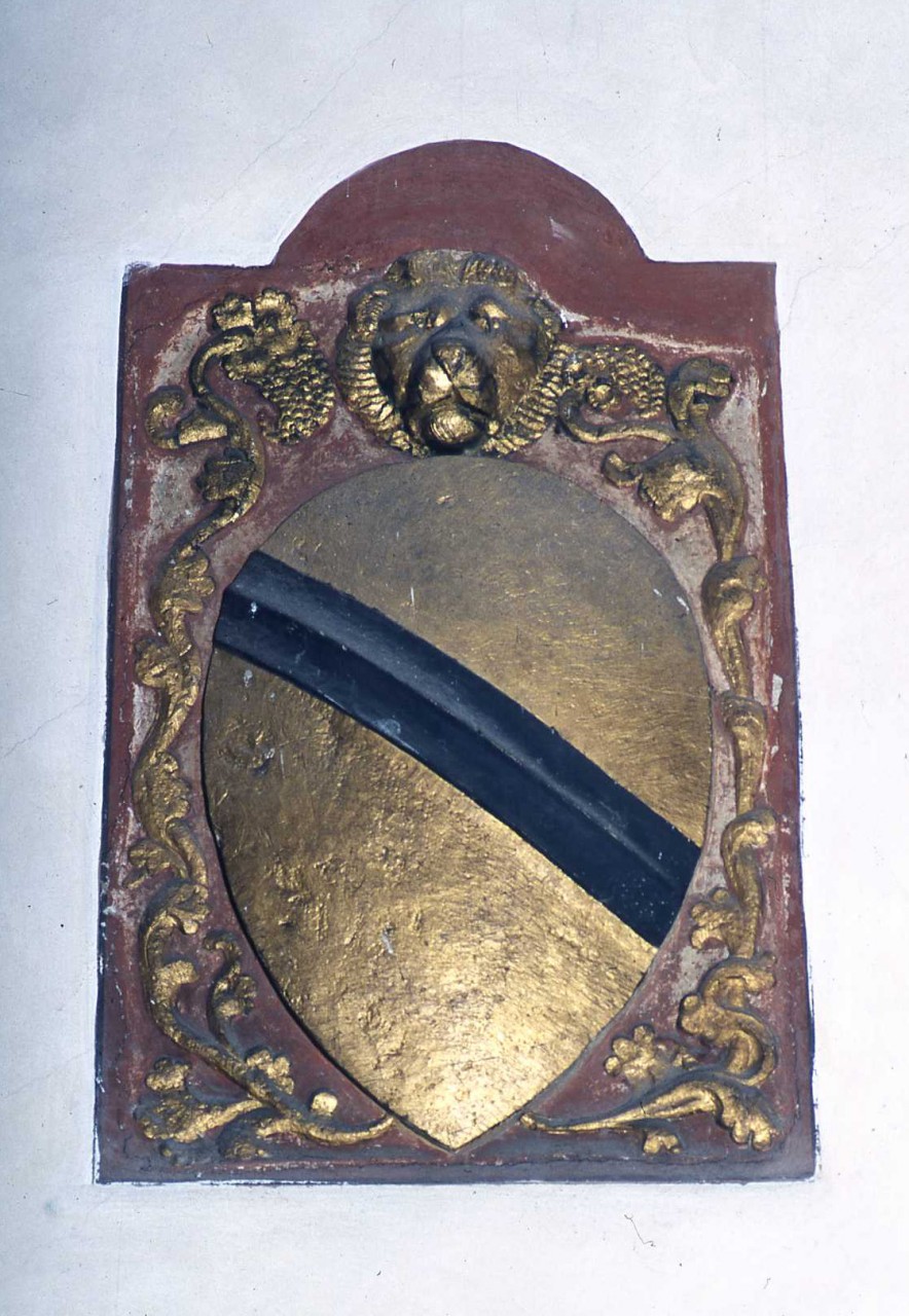 stemma gentilizio della famiglia Perini (rilievo) - bottega toscana (secc. XIV/ XV)